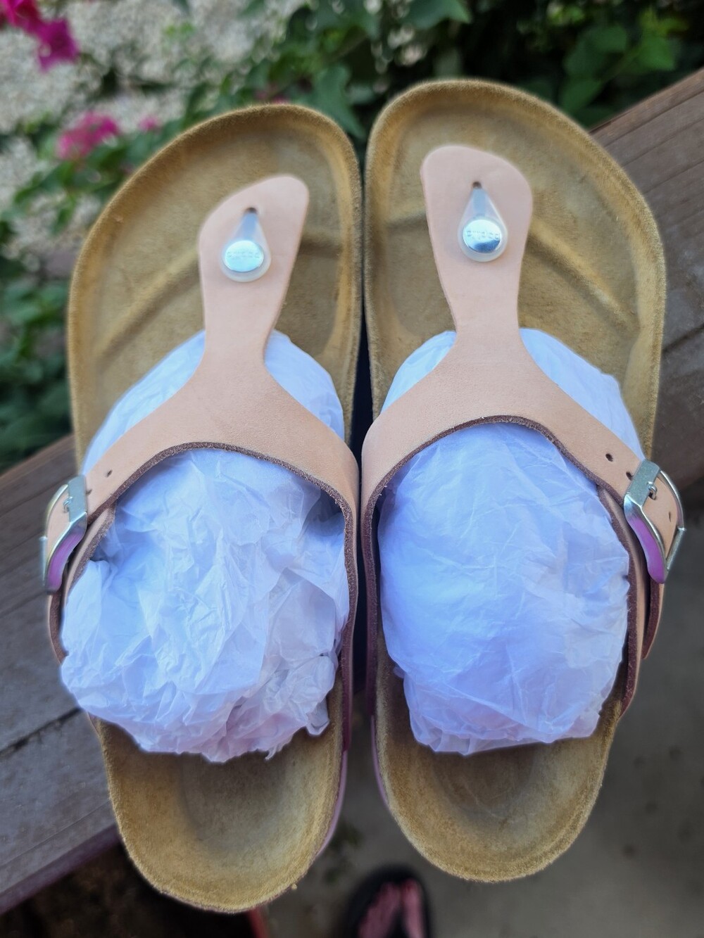 Papillio Birkenstock Gizeh Platform Sandals Blush Pink Size 38 - Picture 6 of 16